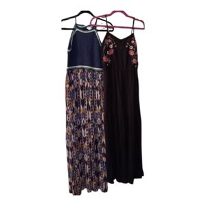Boho Maxi Dress Bundle | Embroidered & Crochet Styles | Size S/SP